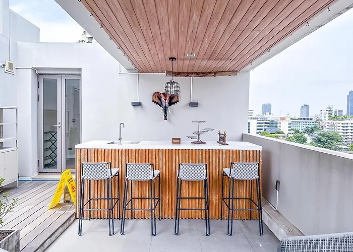Sukhumvit-thonglor Luxury Pool Club 5 Mins To Bts 素坤逸-通羅 豪華會所泳池別墅 5分鐘到達地鐵 빌라 방콕